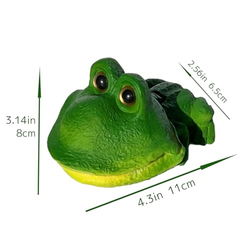 Aquarium Frog Air Bubbler Decorations - Aerating Action Frog Open Mouth Ornament, Oxygen Bubble Resin Crafts for Aquarium Fish Tank Decor
