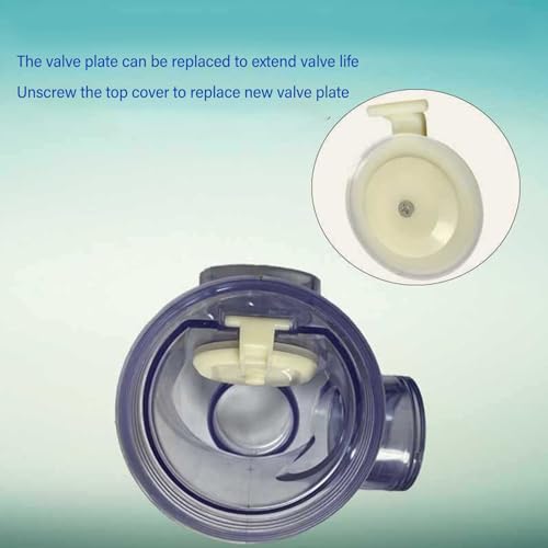 Inline One Way Non Return Valve, 5cm / 2 PVC Inline Check Valve Backwater Non Return Valve for Toilet