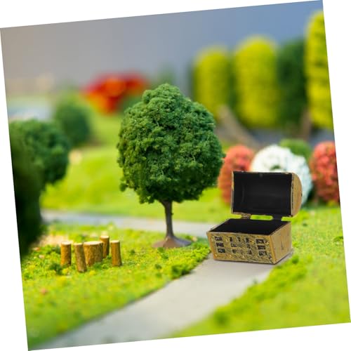 PRETYZOOM 10pcs Mini Treasure Box Ornaments Decorative Miniature Pirate Chests for Boys and Girls Party Favors Desktop Aquarium Decor Party Supplies