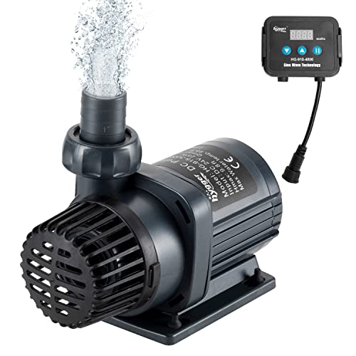 hygger 1060GPH Quiet Submersible and External 24V Water Pump, with Controller (30%-100% Settings), Powerful Return Pump for Fish Tanks, Aquariums, Ponds, Fountains, Sump, Hydroponics (33W, 13.1ft) - color: 33w, 1060gph, 13.1ft