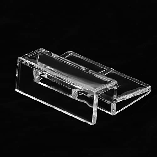 Pssopp 20Pcs Aquarium Glass Cover Clip Acrylic Universal Lid Clips for Rimless Aquariums Clear Color Acrylic Aquarium Glass Cover Holder(8mm)