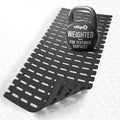 SlipX Solutions Weighted Non Slip Bath Mat for Textured Tub & Shower Surfaces, Patent Pending, Anti Slip Bathtub Safety Without Suction Cups, Doesn’t Float, Works on Tile & Stone 31” x 15”, Black - color: Black