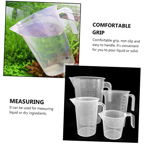 COLLBATH 1pc Aquarium Measuring Cup for Fish Feeding Water Changing and Accurate Liquid Measurement Non-breakable Design