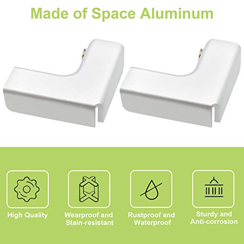 4Pcs Aluminum Alloy Glass Fixing Clip 2 Way Glass Connectors Rimless Clip Holder for Fixing or DIY Fish Tank, Wind Guard, for 8-12mm Thickness - color: Aluminum Alloy,for 8-12mm, size: 4 Pieces