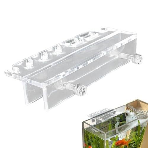 Fish Tank Tool Organizer - Acrylic Aquarium Rack, Transparent Maintenance Stand, Plant Tool Holder, Durablee Water Grass Organizer | Multi-Slot Storage Rack Elegant Display for Scissors, Tweezers