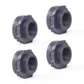 ChillWaves PVC Bulkhead Fitting 1-1/2" Double Thread Connector Adapter for Water Tank, Aquariums, Rain barrels(4-PACK) - size: 1-1/2 INCH, style: Bulkhead Fitting