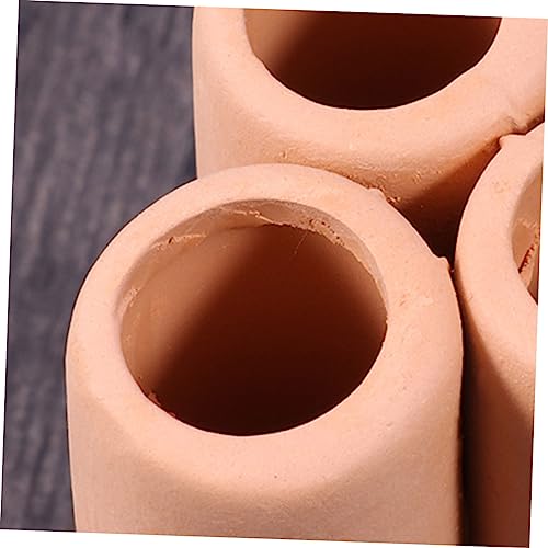 Happyyami Aquatic Plants Moss Tube Cultivating Container Ceramic Mineral Holder for Fish Tank Decoration and Aquatic Plant Growth