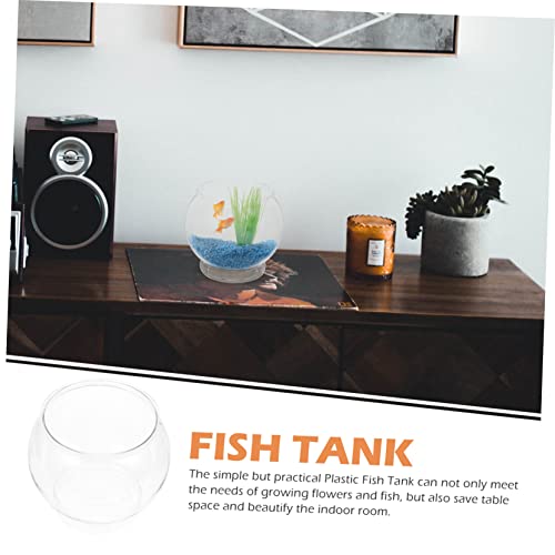 3pcs Goldfish Bowl Household Fish Tank Fish Bowl Fish Bowls Round Glass Vase Clear Glass Vases Glass Flower Vases Delicate Fish Bowl Fish Living Tank Desktop - size: 12.5X12.5X10.5CM