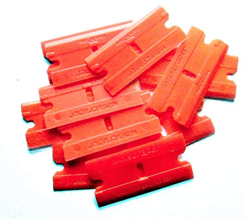 Plastic Razor Scraper Blades Double Edged (1 Pack) - size: 1 count (Pack of 100)