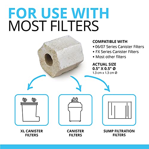 Fluval Pre-Filter Media, Mechanical Filter Media for Aquariums, Ceramic Rings, 26.45 OZ - size: 750 g