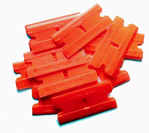 Plastic Razor Scraper Blades Double Edged - Value Pack 4 100 Packs - size: 4 Pack