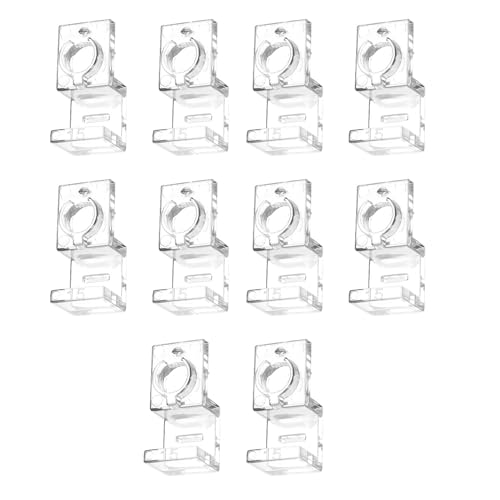 Aquarium Lid Holder for Various Fish Tanks Aquarium Cover Bracket Clamp Stand Fishtank Habitat Supplies 10PCS Plastic Cover Support