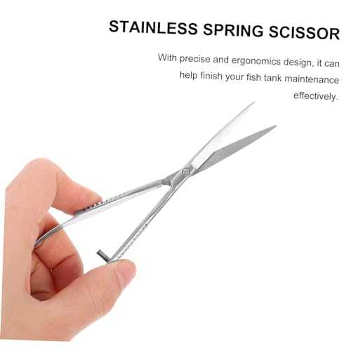 Stainless Steel Aquarium Scissor Plant Scissors for Floating Plants Easy Cleaning Tool for Fish Tanks