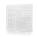 LINLAN 6 Pieces 11.8x11.8in (30X30cm) Aquarium Grid Plastic, Fish Tank Divider, Egg Crate for DIY Filtration and Bottom Protection in Aquascaping (White-No Accessories)