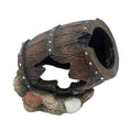 Fish Tank Decoration Rock Cave House Landscaping Figurine Aquarium Hideaway Barrel Fish Tank Ornament Barrel