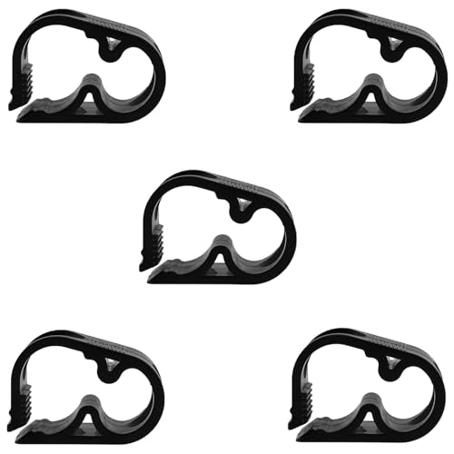 5PCS Conduit Adjustment Disconnectors 6-12mm Adjustable Lab Pipe Clamp Aquarium Hose Stop Clamp Tea Tray Stop Clamps Suitable for Garden Spray Hose Flow Control