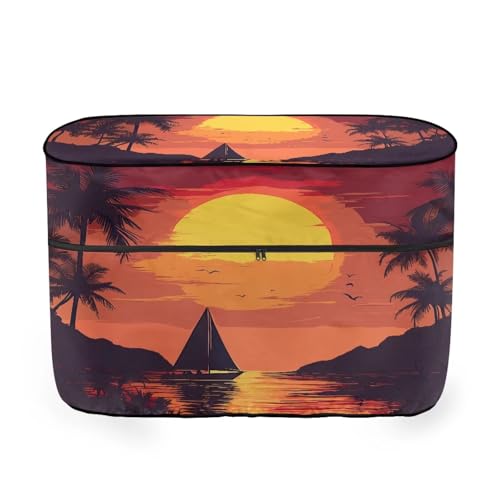 Boat Palm Double 20lb RV Propane Tank Cover Heavy Duty Propane Gas Cylinder Cover Dust-Proof All Weather Protection - color: Boat Palm, size: S(20LB)