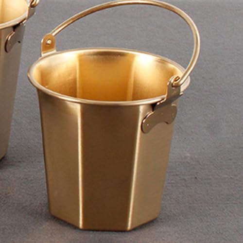 Toddmomy Stainless Steel Water Bucket Handle Portable Storage Container for Outdoor Camping Fishing and Household Use and Deep Design for Versatile Liquid Storage