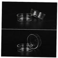 GANAZONO 5pcs Crystal Shrimp Feeding Bowl Round Transparent Feeder Dish for Shrimp Fish and Reptiles Durable Aquarium Supplies for Beautiful Tank Decoration - size: Size 2