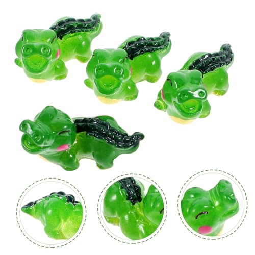4pcs Miniature Resin Figurines Cute Aquarium Decor for Fish Tank and Gardens Realistic Animal Ornaments for Bonsai and Landscape Settings