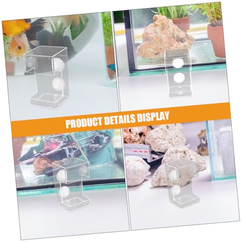 2pcs Aquarium Feeding Station with Suction Cups, Fish Tank Food Holder Ring for Precise Feeding, Anti-Drift Fish Feeder Tubes Suitable for Freshwater and Saltwater Tanks