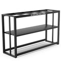 55-75 Gallon Fish Tank Stand with Storage Shelf, 48.5 x14.9 x 29.2 Inch Aquarium Stand, Turtle Tank, Reptile Terrariums and Breeder Tank Stand,980LBS Capacity, Black - color: Black