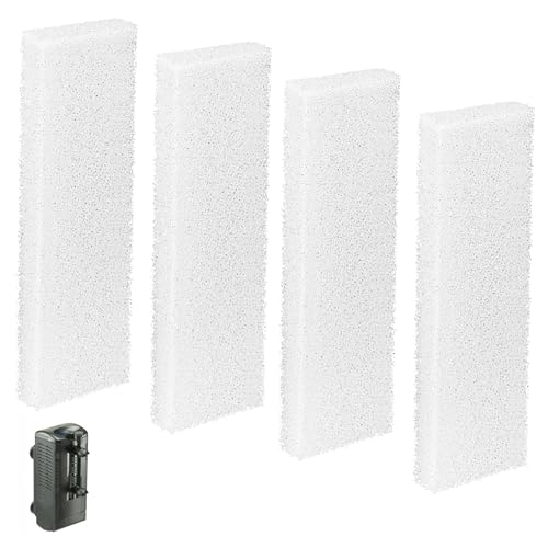 4 Pcs Filter Foam Pad Compatible with Fluval U2 Underwater, Underwater Sponge Aquarium Underwater Filter, U2 Filter Replacement for Aquarium Fish Tank Filters