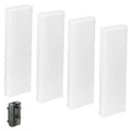 4 Pcs Filter Foam Pad Compatible with Fluval U2 Underwater, Underwater Sponge Aquarium Underwater Filter, U2 Filter Replacement for Aquarium Fish Tank Filters