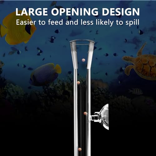 8 Pcs Shrimp Feeding Tube and Dish Fish Feeder Tube Tray for Plant Holder for Aquarium Fiberglass Fish Tank Feeding Tray (8inch)