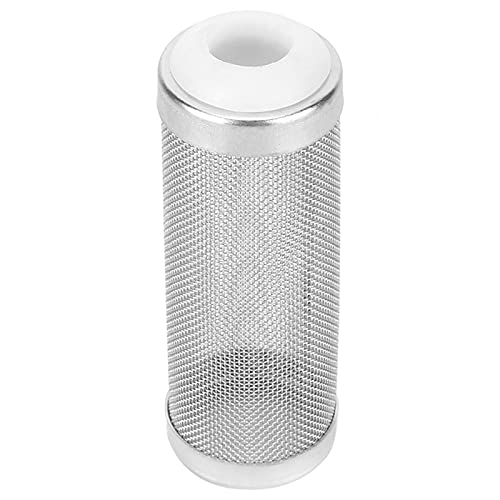 Joyzan Aquarium Filter Inflow Inlet Mesh, Stainless Steel Intake Shrimp Guard Protector Cover Screen Metal Fish Tank Prefilter Tube Strainer Net Protecting Basket Media Accessory 16mm 5Pcs Silver