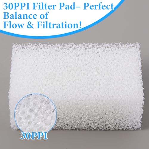Threlaco 6 Pack Foam Filter Insert Compatible with Aquaclear 30 Aquarium Filter Replacement Media for Filtering and Keeping Aquariums Clear - size: Compatible with Aquaclear 30