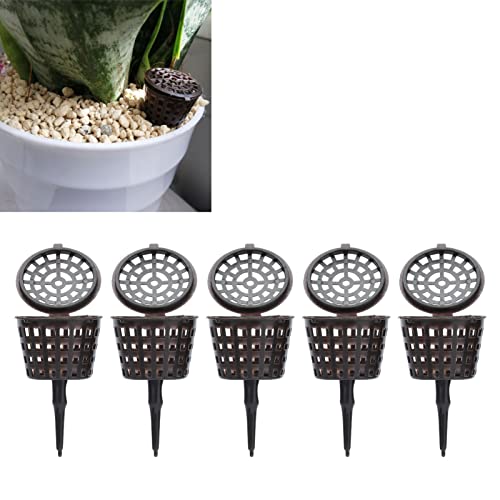 Bonsai Fertilizer Box,Plastic Basket Portable Aquarium with Lid Planting Nutrition Cups Box Succulent Orchid Plant Tool Garden Plastic Plants Mini Containers for Potted Home Balconies