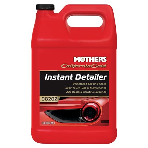 Mothers California Gold Instant Detailer, 1 gal. – Removes Smudges, Dust & Fingerprints, Boosts Gloss & Slickness, Lubrication for Clay Bars, Quick Touch-ups & Maintenance Between Washes (08202) - size: 128 Fl Oz (Pack of 1)