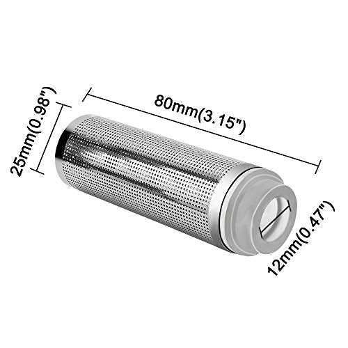 NACX Aquarium Fish/Shrimp Mesh Net Filter Guard，Fish Tank Intake Strainer Pre-Filter Cover Stainless Steel