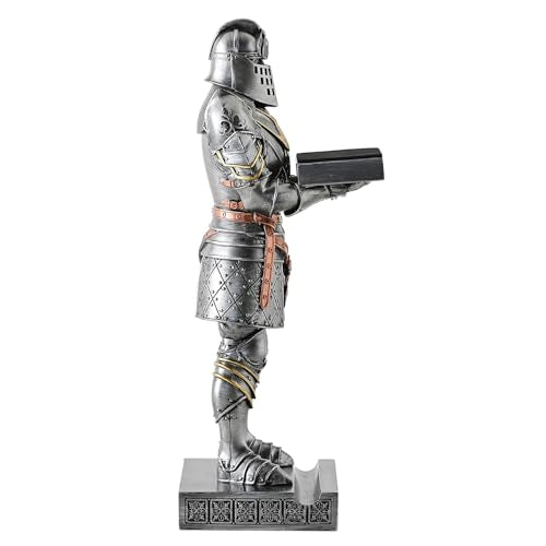 King's Guard Headphone Stand Watch Display Stand Jewelry Bracelet Necklace Holder Trays Towers Warrior Knight Mobile Phone Stand for Office & Home 12.20 Inch (Iron) - color: Iron