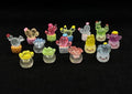 Geiomoo Luminous Mini Resin Accessories, Mixed Garden Model, Miniature Set for DIY Landscape Home Crafts Fish Tank Decors (14 Pcs)