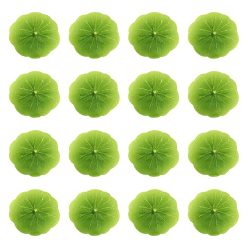 PRETYZOOM 30pcs Artificial Water Lily Leaves, Realistic Floating Water Lily Pads for Fish Tank, Aquarium, Pool, Home Decor, 2.36 Inches, Plastic