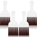 Boao 4 Packs Coil Brush Air Conditioner Condenser Refrigerator Cleaning HVAC Coil Cleaner Small Plastic Whisk Brush (Brown) - color: Brown