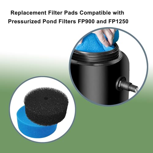 871980012549 032264 Blue and Black Sponge Filters Replacement for Pond Pump Pre-Filter Qfp900 and Qfp1250Uv Filter Pads