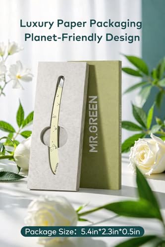 MR.GREEN Tweezers,Professional Precision Eyebrow Tweezers for Women and Men, Tweezers for Facial Hair Women, Stainless Steel Slanted Hair Removal Tweezers, Eyebrow Plucker, Ingrown hair tweezers - color: Light Yellow
