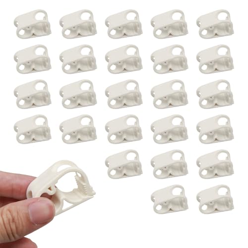 20PCS Adjustable Plastic Tubing Clamp，Hose Shut Off Clamps for 1/4" - 1/2"，Tubing Hose Clamps Valve Flow Control，Water Flow Control Hose Clip Laboratory Pinch Valve，for Beer Bottle And Infusion Bottle