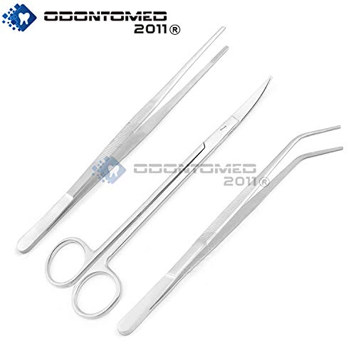 Aquarium Tools Set 3 in 1 Stainless Steel Fish Tank Aquatic Plant Tweezers Scissor Sets ODM