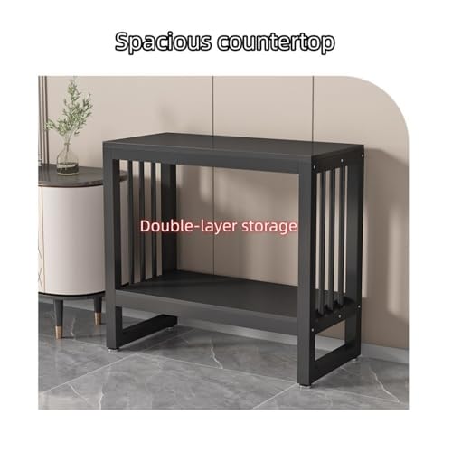 Double-layer Fish Tank Stand, Aquarium Stand with Metal Frame, Modern and Minimalist Storage Shelves, Fish Tank with Stand Use in Home, Office and Restaurant(White,80cm-31.5in) - color: White, size: 80cm-31.5in