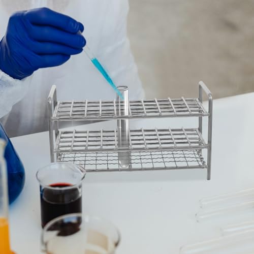 OUNONA Test Tube Rack Slot Storage Organizer for Laboratory High-Temperature Resistant Design Secure Structure Compact and Test Tube Holder