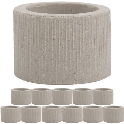 iplusmile Aquarium Plant Holder Rings 1.77In Ceramic – Weighted Anti-Float Secure Fixing – for Fish Tanks Freshwater Aquariums Shrimp Tanks for Live Aquatic Plants Grass Decor