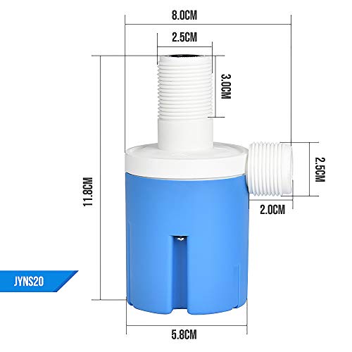 3/4" Automatic Water Level Control Valve Inside Type,Inner Top Water Automatic Float Valve Water Level Control Valve Uesd for Water Tank, Solar Energy, Auto Pot, Aquarium - style: 3/4" Top Inner