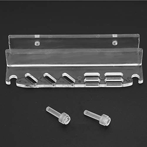 Haofy Aquarium Tool Holder Acrylic 5-20mm Glass Thickness - Fish Tank Organizer with Secure Grip for Rimmed Aquariums Nano Tanks Plant Tweezers Scissors Storage