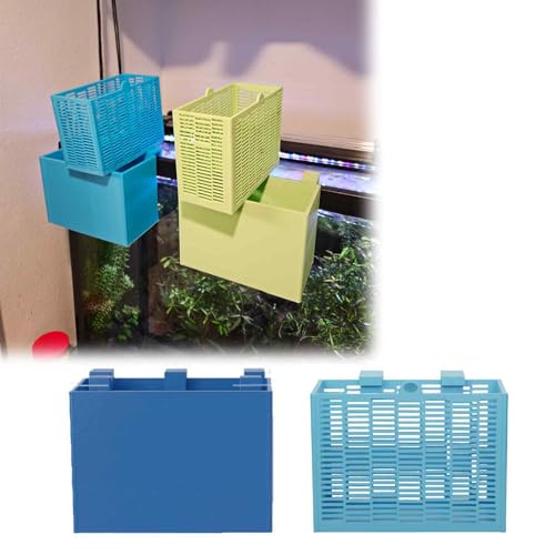 Aquarium Cleaning Tool Storage Basket – Hanging Fish Tank Tool Organizer with Removable Drainage Basket, Suitable for Storing scrapers, siphons, Fishing nets, and Other Tools.