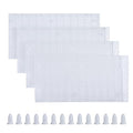 ALEGI Plastic Grid Divider Tray Egg Crate Louvre Aquarium Fish Tank Bottom Isolation with Bracket (4pcs) - size: 4pcs