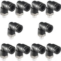 3/8 Air hose fittings, Air fittings Male Elbow 3/8 Inch Tube OD x 1/8 NPT Thread Push to Connect Fitting, PL-3/8-N1 (Pack of 10) (3/8-1/8) - size: OD 3/8 - NPT 1/8